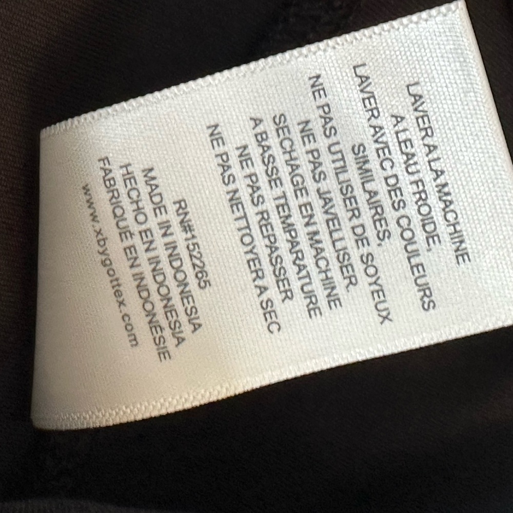 GOTTEX Size XS Leggings Classic Black Side Zipper Gym Yoga Pants - Picture 6 of 9